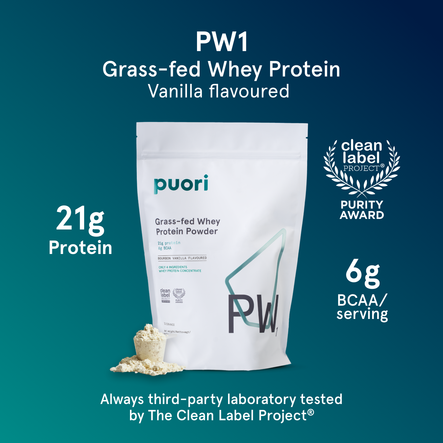 PW1 - Grass-fed Whey Protein with Bourbon Vanilla